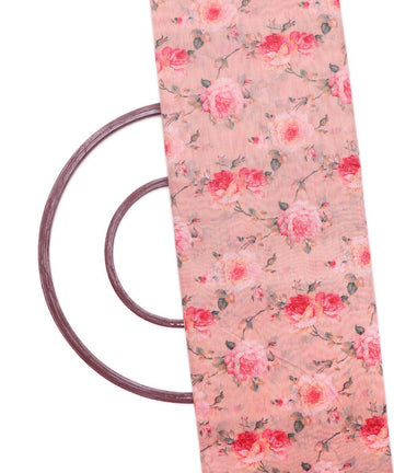 Floral Print Chanderi Fabric